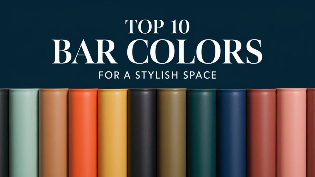 10 Bar Colors for a Stylish Space
