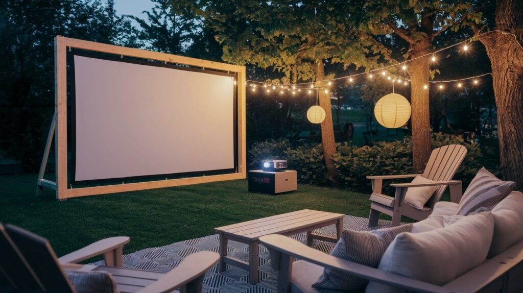 Best DIY Outdoor Projector Screen for Backyard Movies