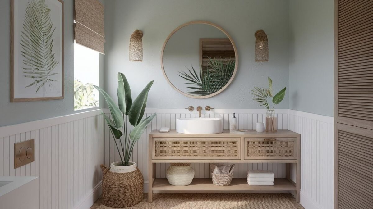 Coastal Powder Room Ideas for a Breezy Look - Atdecor