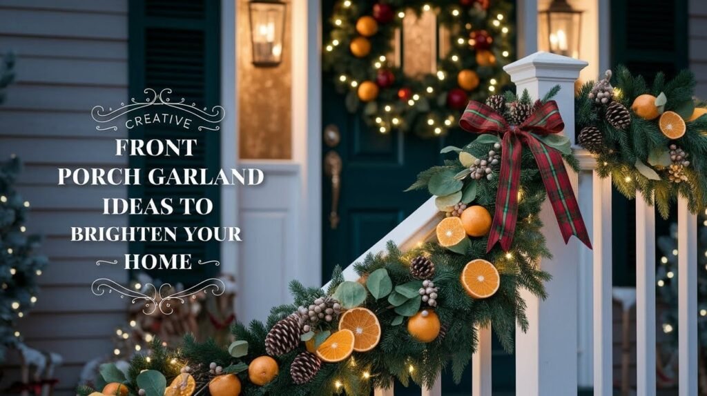 Creative Front Porch Garland Ideas to Brighten Your Home Creative Front Porch Garland
