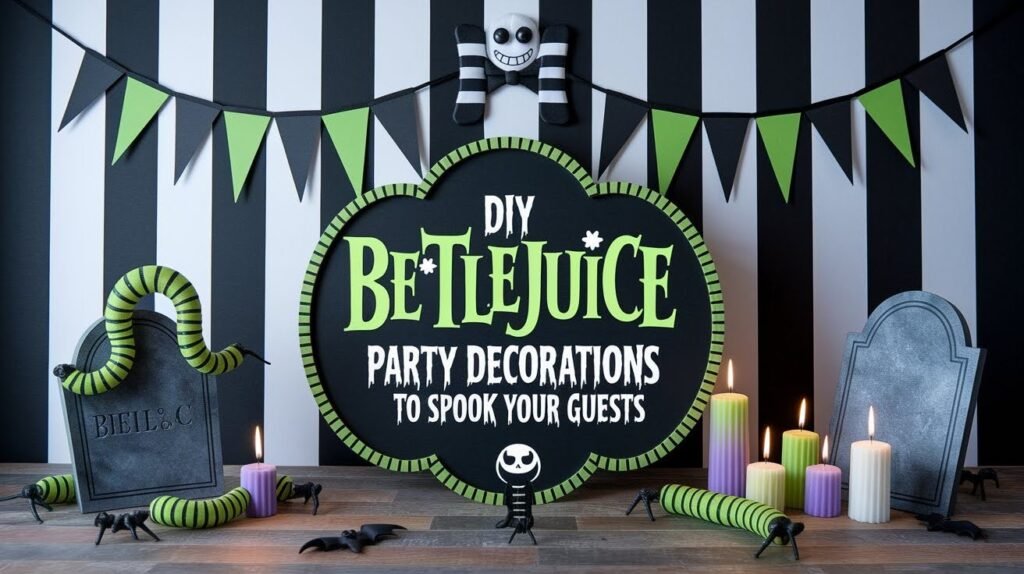 DIY Beetlejuice Party Decorations