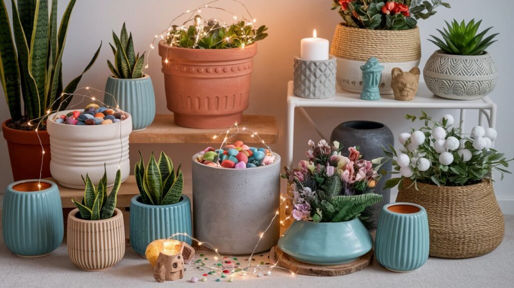 Decorating Planters Without Plants