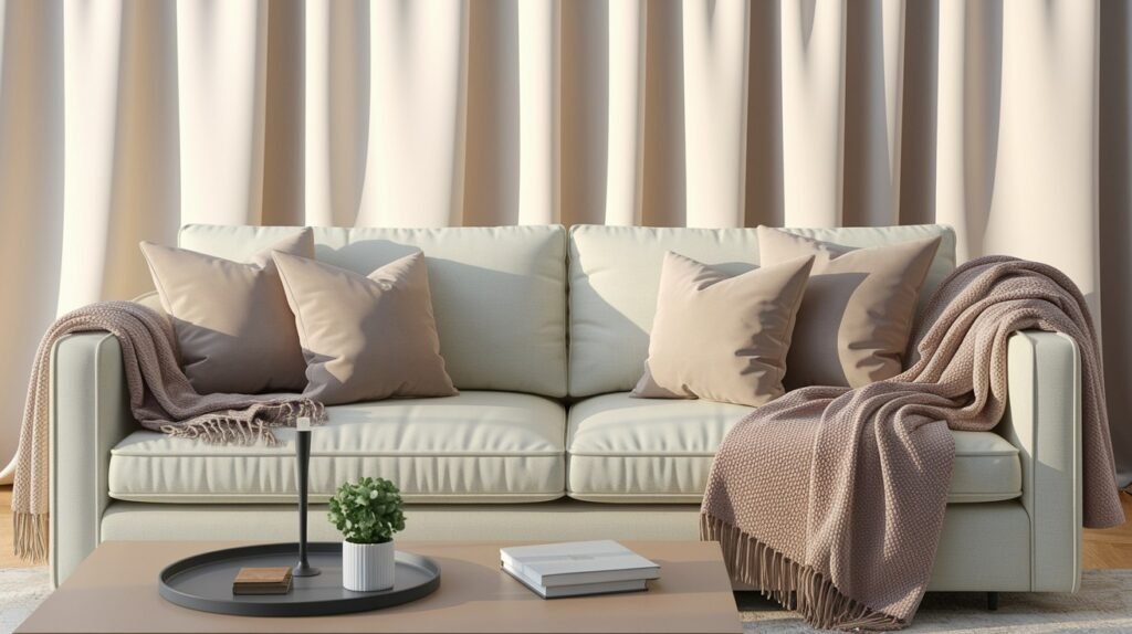 Drape a Throw on a Couch