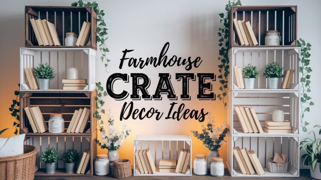 Farmhouse Crate Decor Ideas
