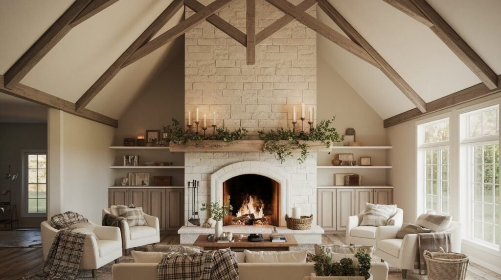 Farmhouse Vaulted Ceiling