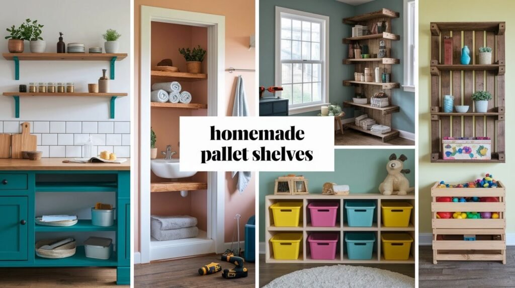 10 Homemade Pallet Shelves You Can Build Today