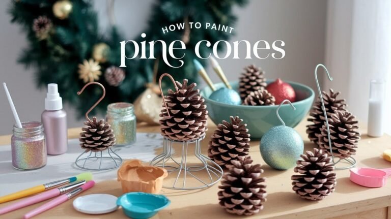 How to Paint Pine Cones for Decor That Lasts