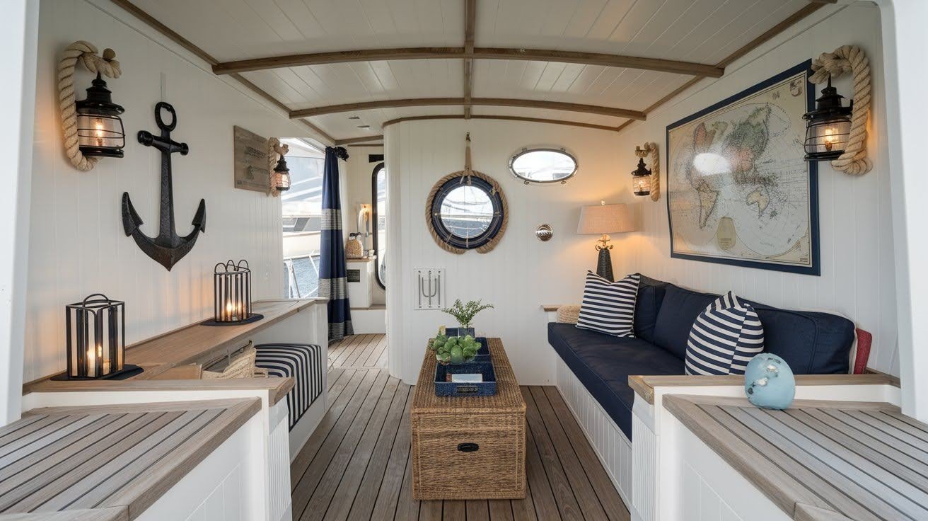11 Beautiful Small Houseboat Interior Ideas to Copy Now - Atdecor