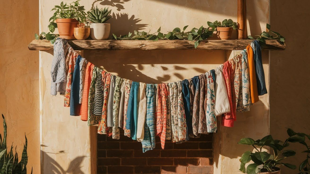 Repurposed Fabric Garlands