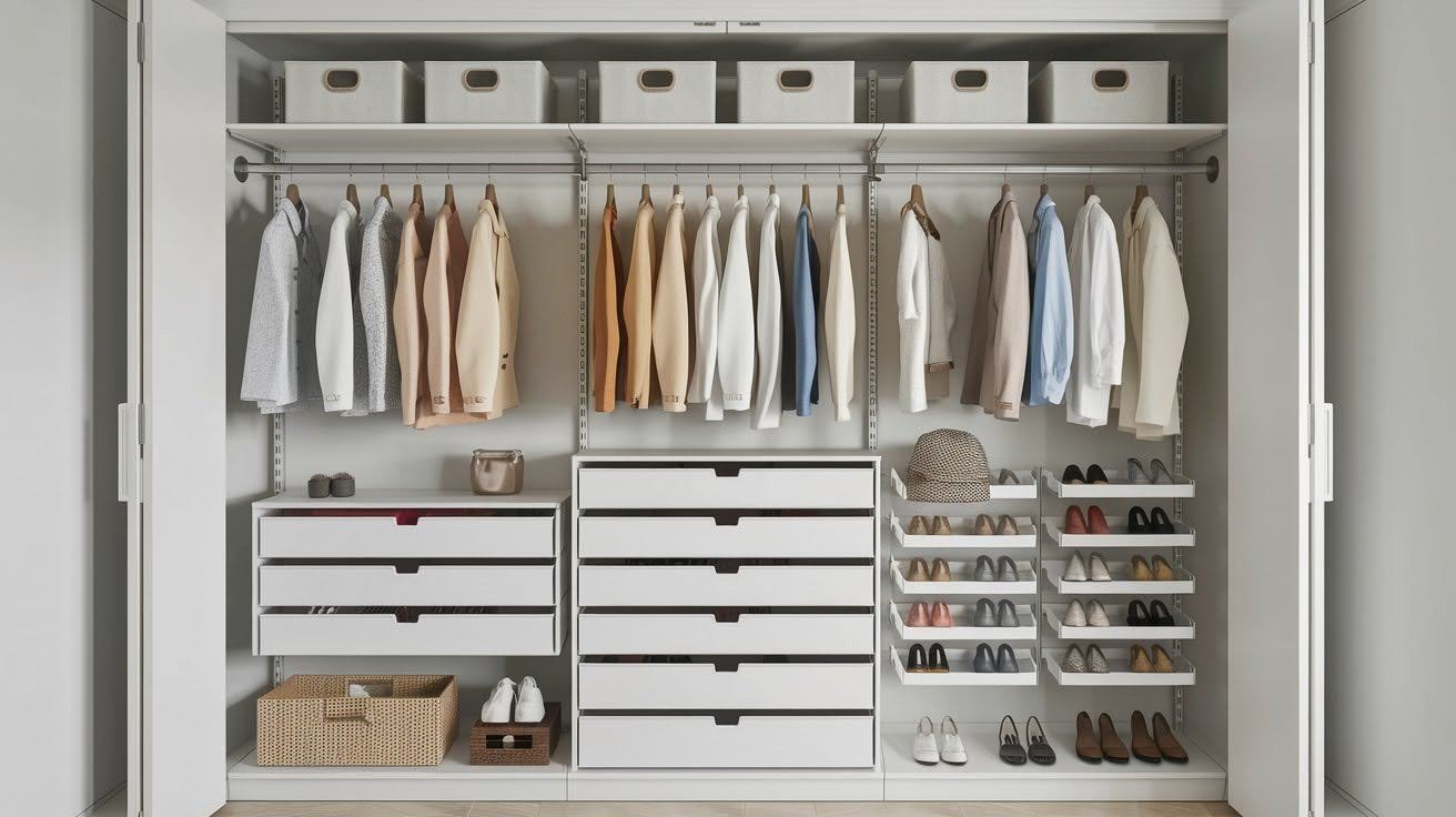 Space-Saving Closet Organization
