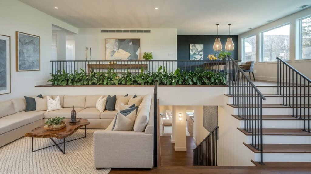Split-Level Living Room