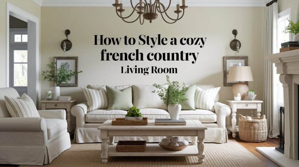 Style a Cozy French Country Living Room