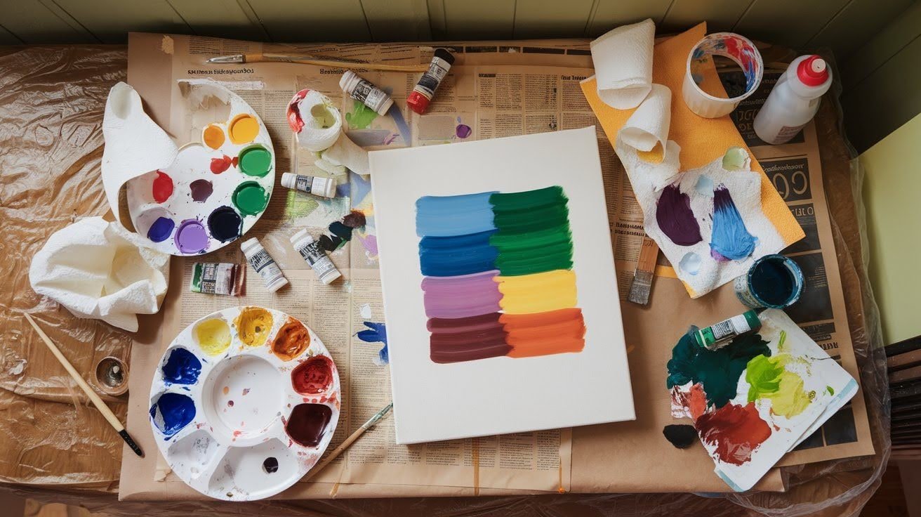 15 Easy DIY Abstract Wall Art Projects Anyone Can Try - Atdecor