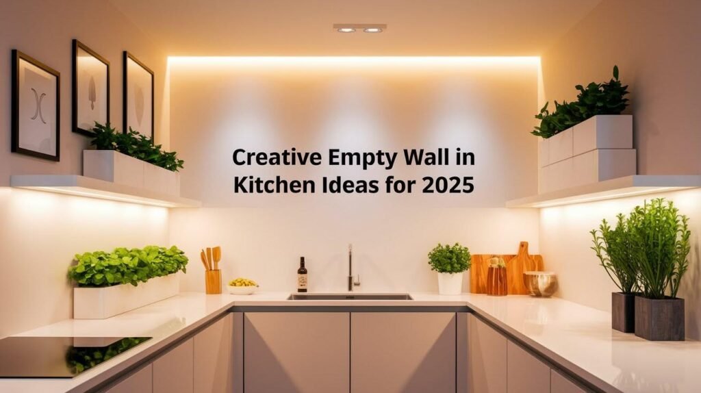 Empty Wall in Kitchen