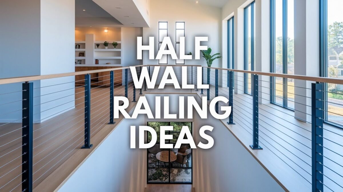 Half Wall Railing Ideas for Every Space - Atdecor