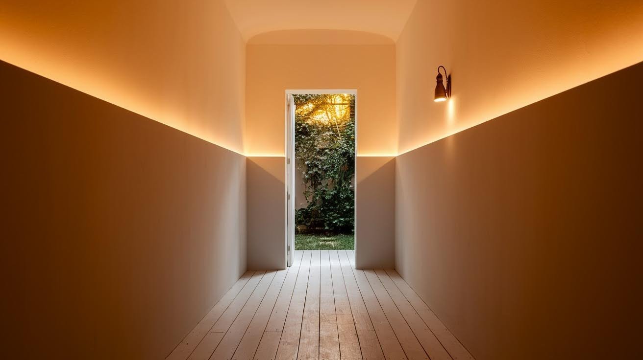  Two-Tone Half Wall